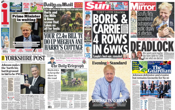 Boris front page