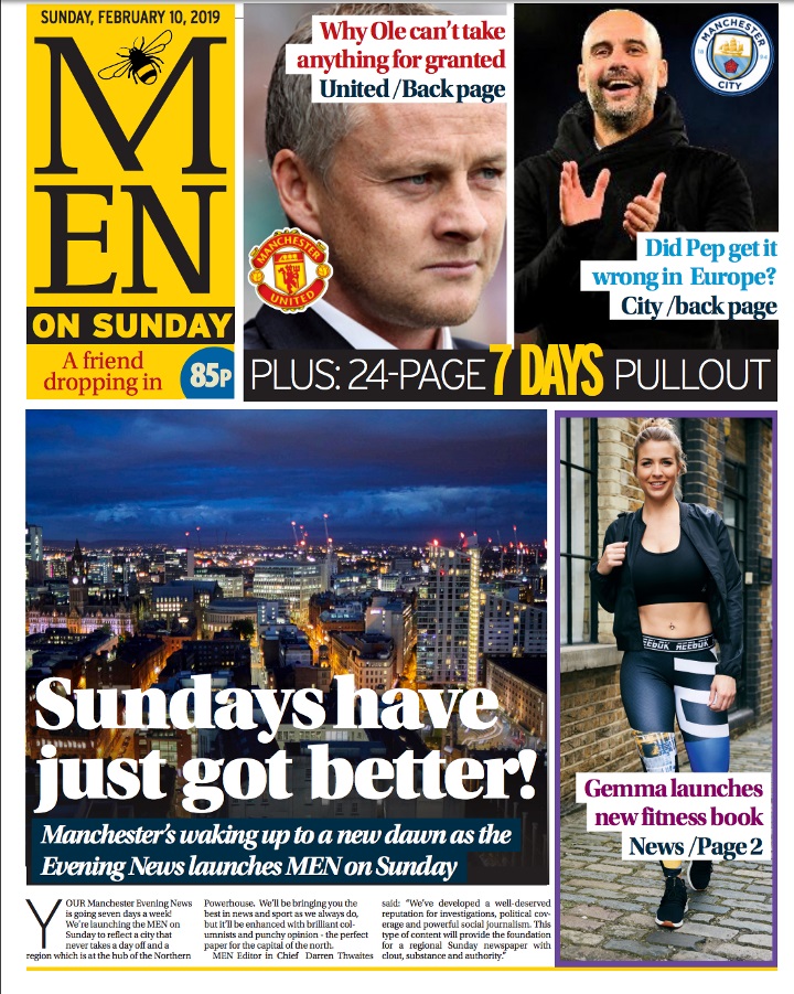 Manchester Evening News To Launch Sunday Edition