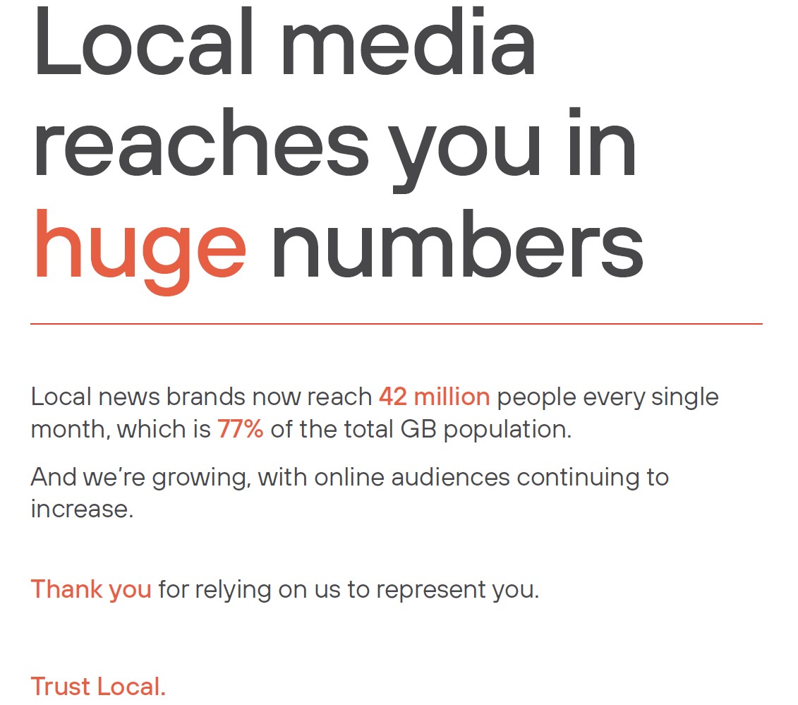 JICREG: Local News Media Reaches 42 Million People Every Month
